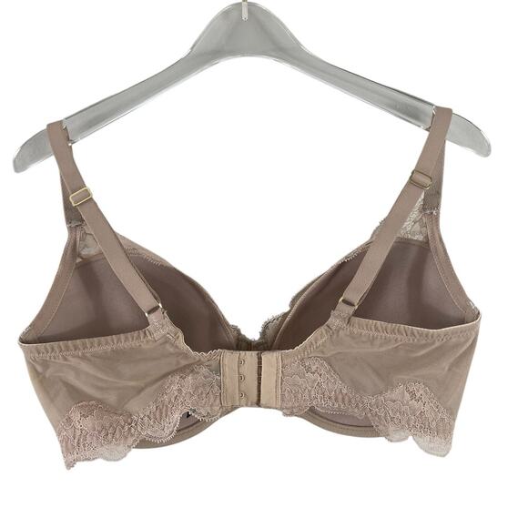Natori 741199 Elusive Full Fit Contour Bra Scalloped Lace Cafe Size 34 DDD - Picture 3 of 11